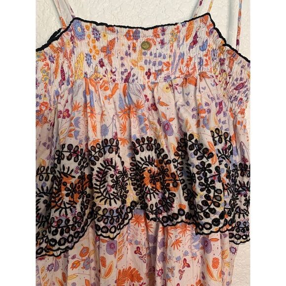 Antik Batik Samsa Embroidered Sundress Pink, White Size S - Picture 7 of 12